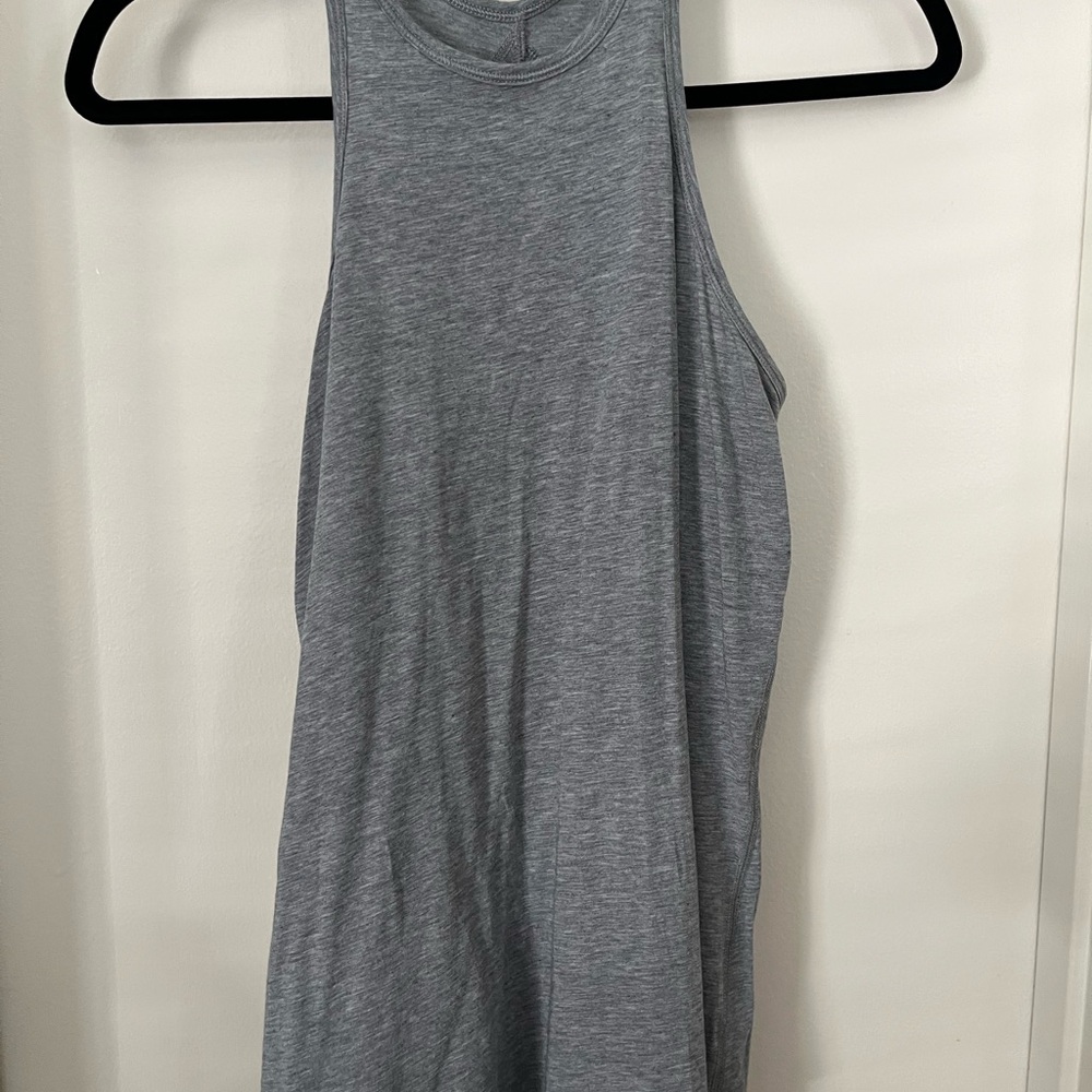 Lululemon Gray Sleeveless Open Back Women's Top